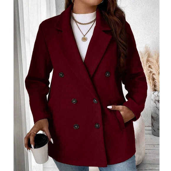 Classic Button up Winter Jacket Coat - Picture 10 of 10